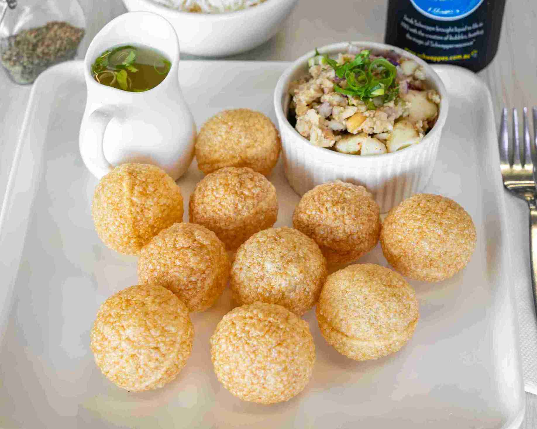 Tasty Pani Puri at at our Nepalese Restaurant